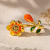 Golden Blossom Bud Ring