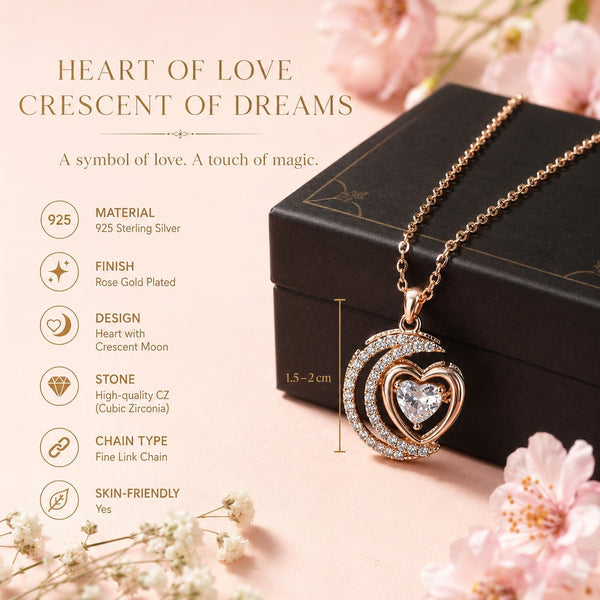 Celestial Love Moon Necklace