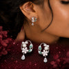 Blossom Pearl Drop Stud Earrings