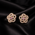 Rose Bloom Sparkle Stud Earrings
