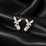 Pearl Butterfly Bloom Earrings