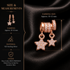 Twin Star Drop Necklace