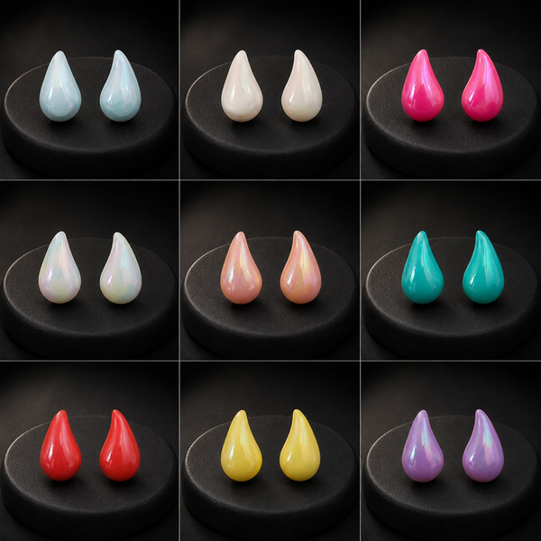 Aurora Teardrop Stud Earrings