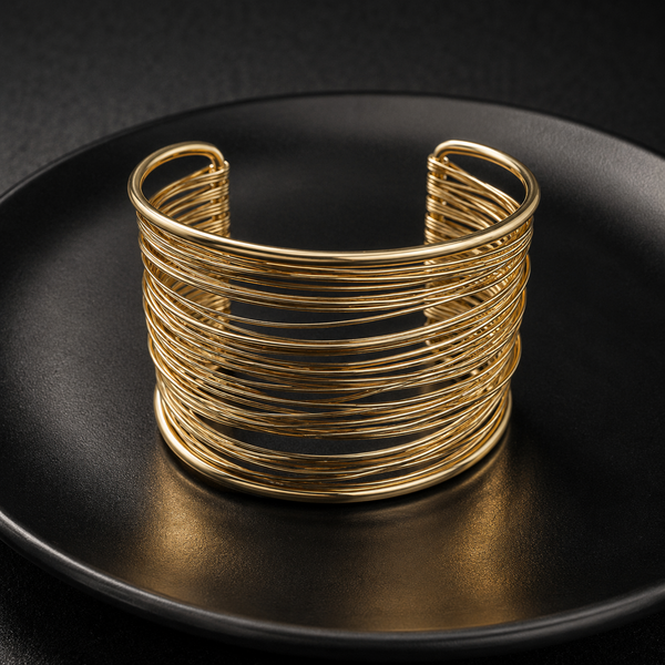 Golden Cascade Cuff