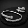 Luxe Crystal Nail Bangle & Ring Set