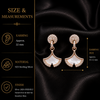 Pearl Petal Drop Earrings