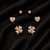 Lucky Sparkle Clover Stud Set