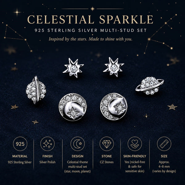 Celestial Glow Stud Set