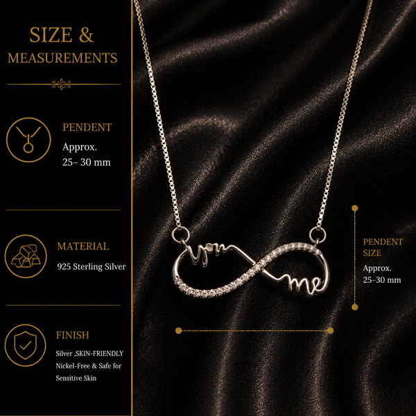 Forever You & Me Infinity Necklace