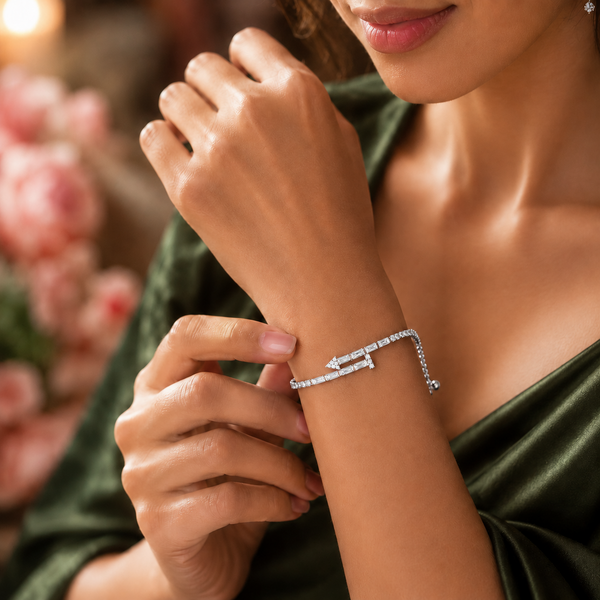 Silver Arrow Grace Bracelet