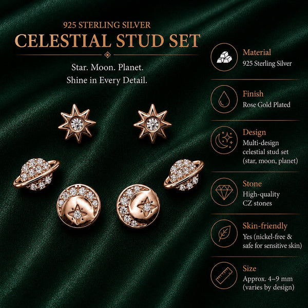 Celestial Charm Stud Set