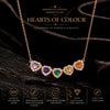 Rainbow Heart Charm Necklace
