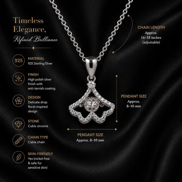 Delicate Sparkle Drop Necklace