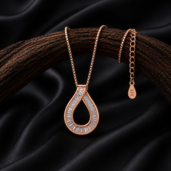 Aura Teardrop Necklace