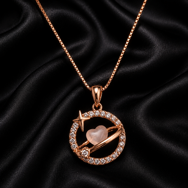 Celestial Heart Orbit Necklace