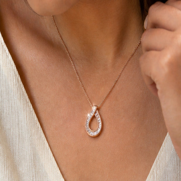 Aura Teardrop Necklace