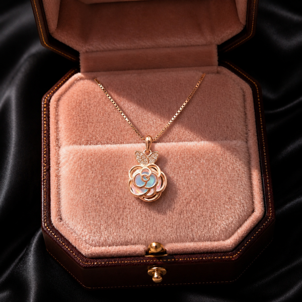Aurora Bloom Pendant Necklace