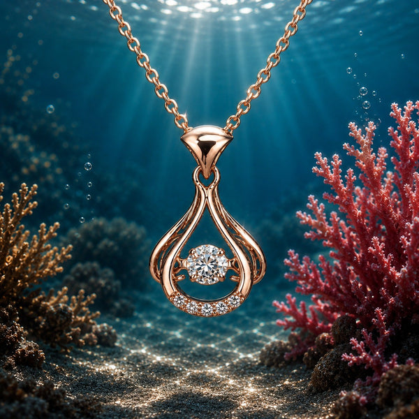 Aurora Teardrop Glow Necklace