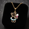 Honey Bear Charm Pendant Necklace