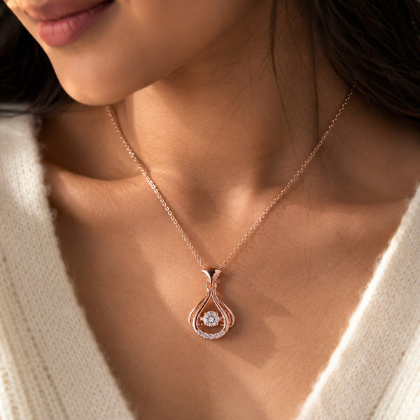 Aurora Teardrop Glow Necklace