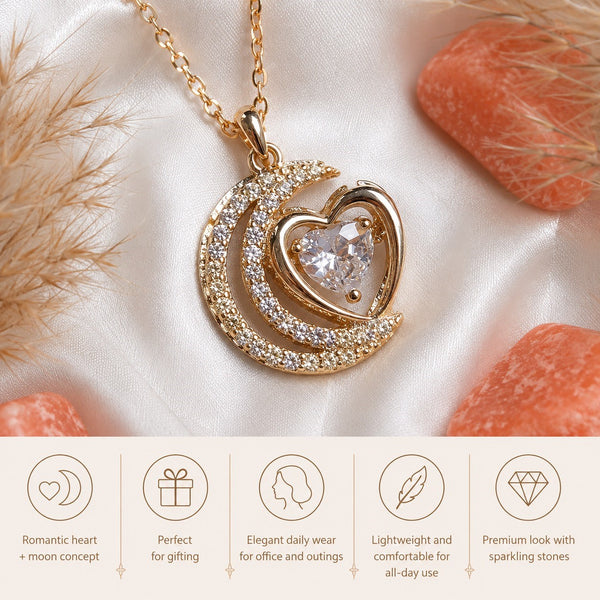 Celestial Love Moon Necklace