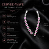 Ruby Wave Ear Climbers