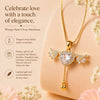 Wings Heart Drop Necklace -925 Sterling Silver