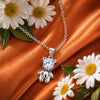 Sparkle Teddy Pendant Necklace