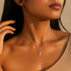 Moonlight Cat Charm Necklace