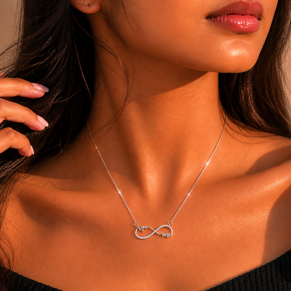 Forever You & Me Infinity Necklace