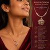Rose Bloom CZ Pendant Necklace