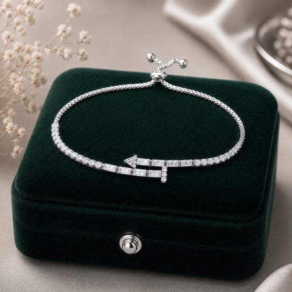 Silver Arrow Grace Bracelet