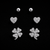 Lucky Clover Charm Stud Set