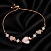Rose Whisper Heart Bracelet