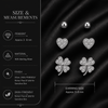 Lucky Clover Charm Stud Set