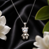Sparkle Teddy Pendant Necklace
