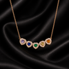 Rainbow Heart Charm Necklace