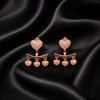 Heart Charm 2-in-1 Drop Earrings