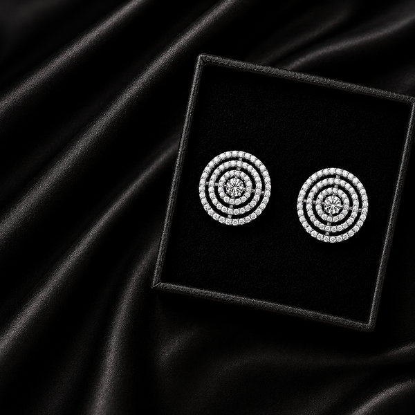 Celestial Halo Stud Earrings