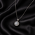 Elegant Halo Solitaire Pendant Necklace