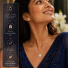 Triple Accent Halo Pendant Necklace