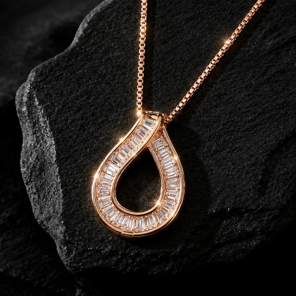 Aura Teardrop Necklace